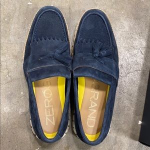 Cole Haan zerogrand loafer suede navy